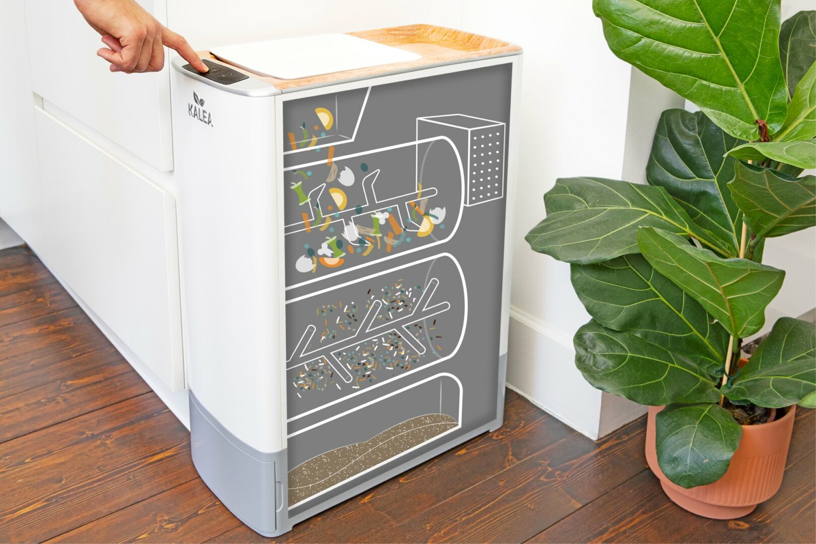 Composteur électrique de Cuisine pour Le Recyclage Automatique des